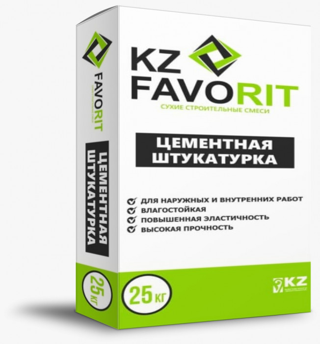 Цементная штукатурка «FAVORIT» 25кг