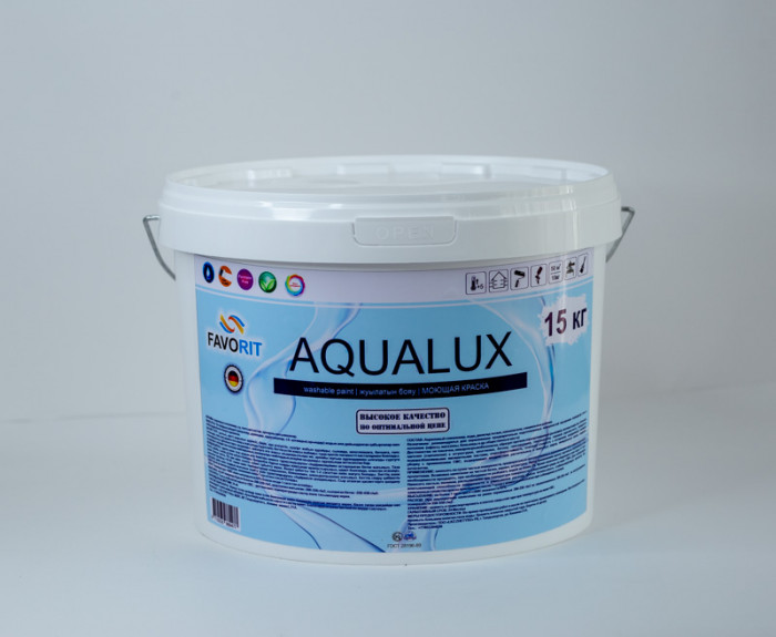 Краска водоэмульсионнаяFAVORIT AQUA LUX(для внутренних работ) 15кг